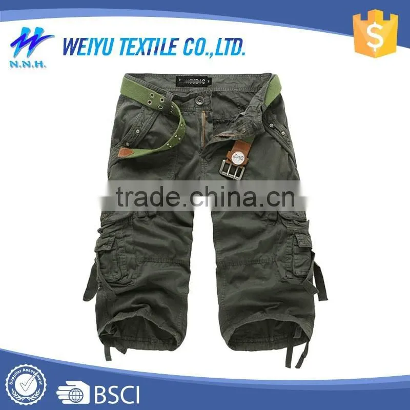 Custom made adults ankle tied mens cargo shorts pants