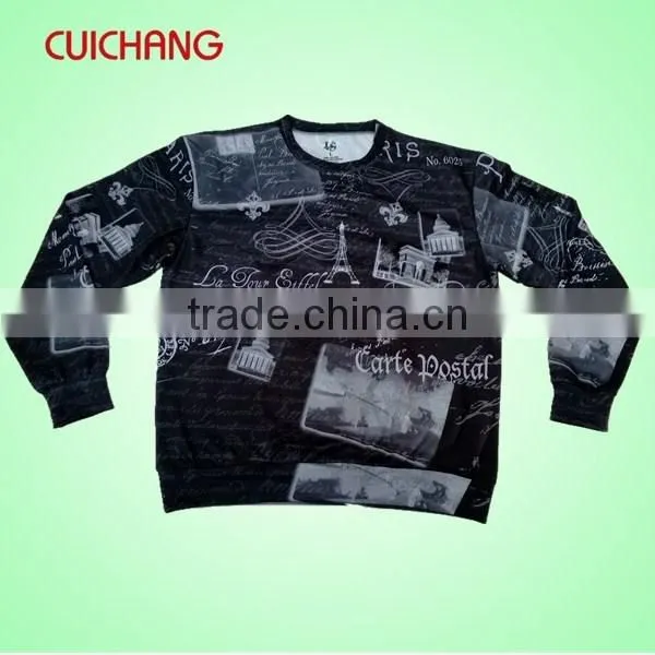 Custom print sweaters&custom sublimation sweaters&2014 wholesale men cashmere sweater with good quality CC-0075