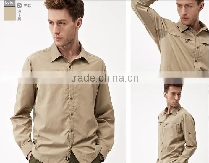 2017 high quality Summer Long Sleeve Shirt Quick Dry Men UV Protection Outdoor FISHING Shirt