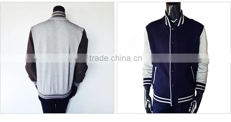 2016 Brand Men Clothing Baseball Jacket Sweatshirt College Sportswear Casual Jackets Slim Fit Fleece Jacket