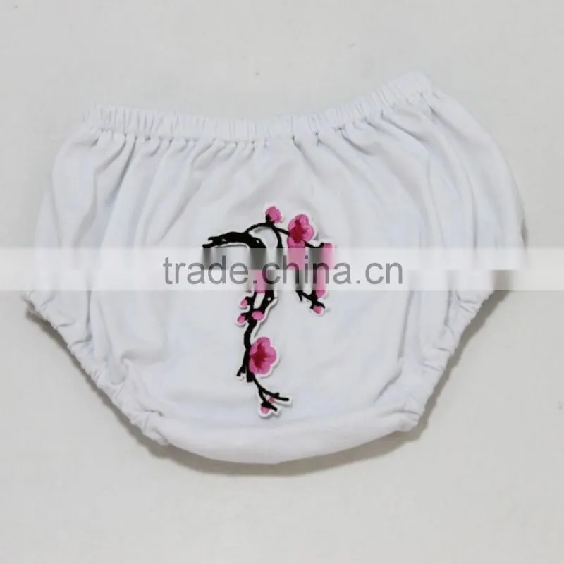 2017 New Arrival Cute Cotton Infant Toddle Pants Diaper Covers Baby Bloomers Embroidery Bloomer