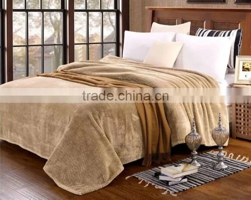 printed jacquard coral fleece fabric