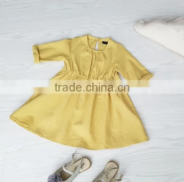 Boutique Fall Style Girls Party Dresses Princess Dress Kids Long Sleeves Clothes