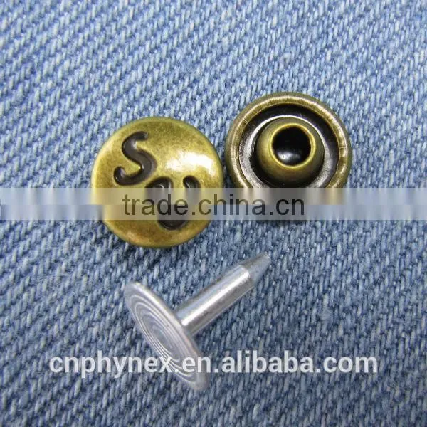 buttons and rivets