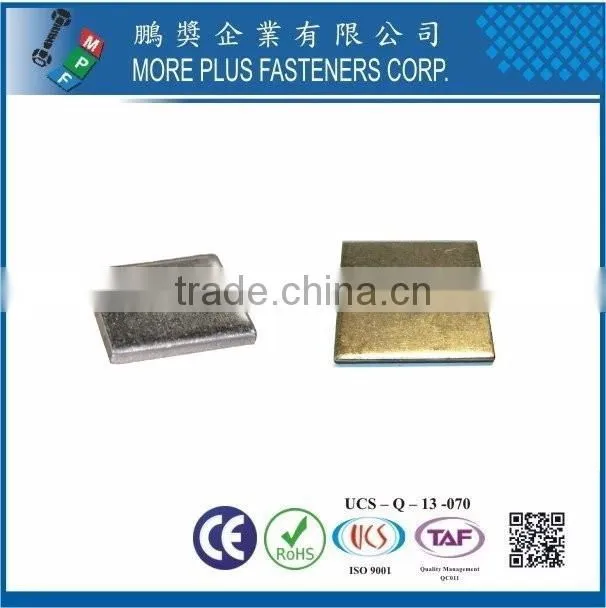 Taiwan Stainless Steel 18-8 Copper Brass Aluminum Square Washer Square Plate Washers Square Hole Washer