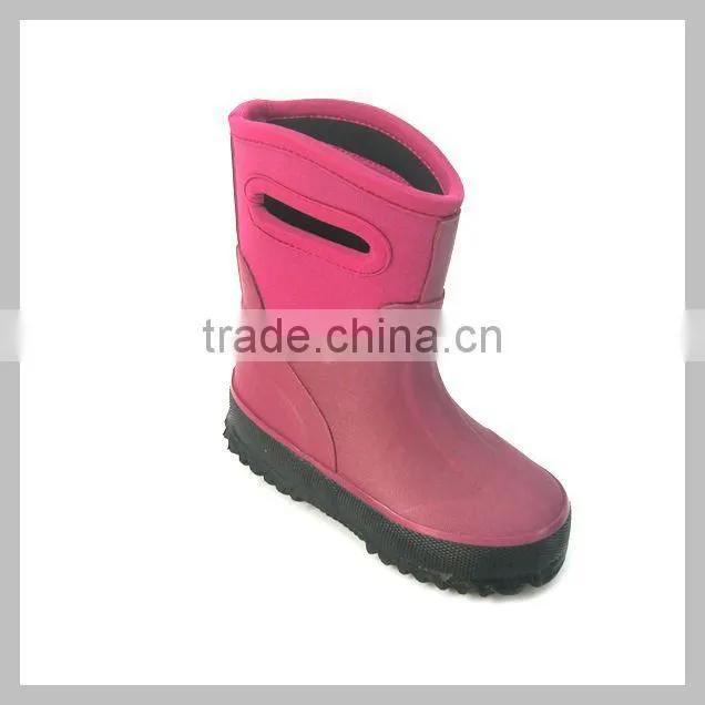 5mm neoprene girls' rain boots