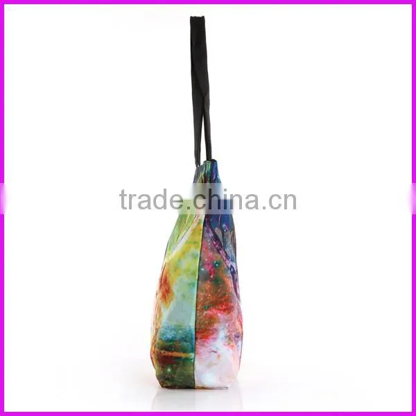 2014 brazil hot selling digital printed ladies oem production canvas tote bag