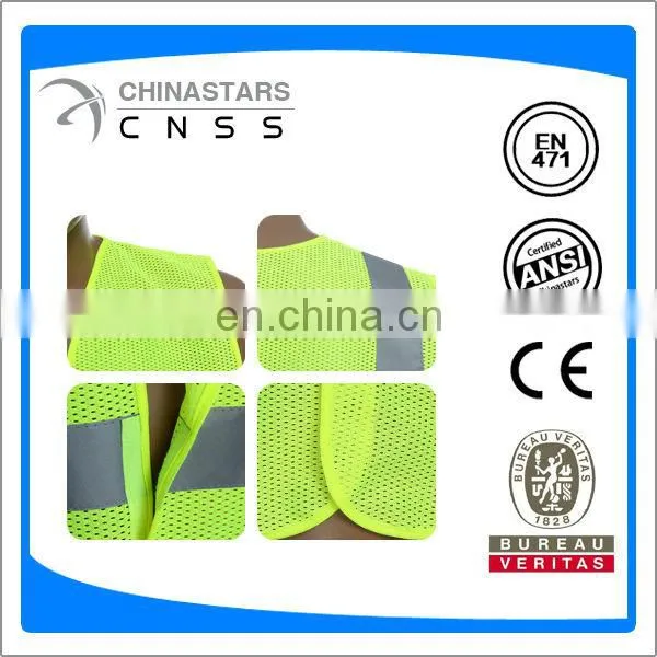 Safety vest with 2 horizontal reflective tape