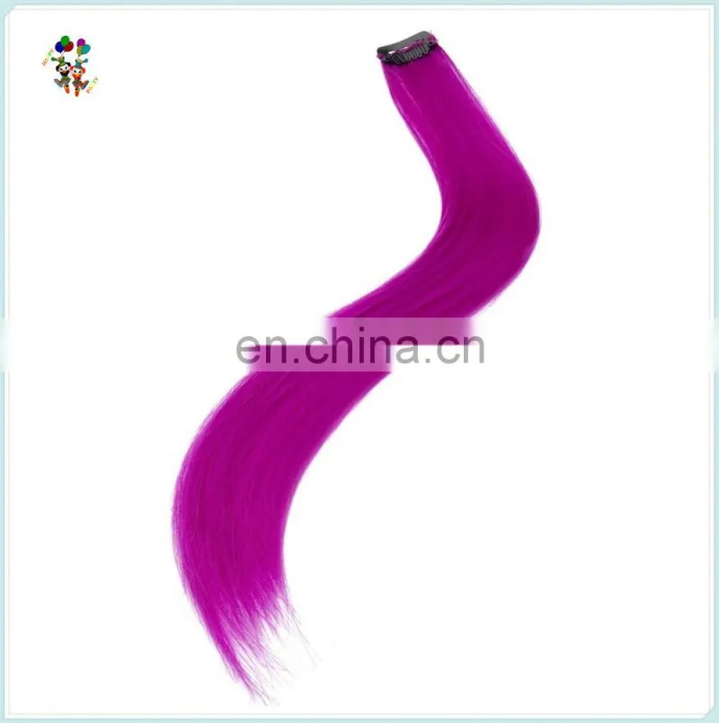 Cheap Girls Purple Clip In Synthetic Hair Extensions HPC-0119