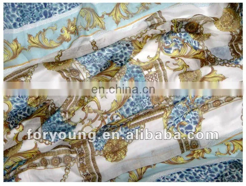 popular big blue leopard print scarf