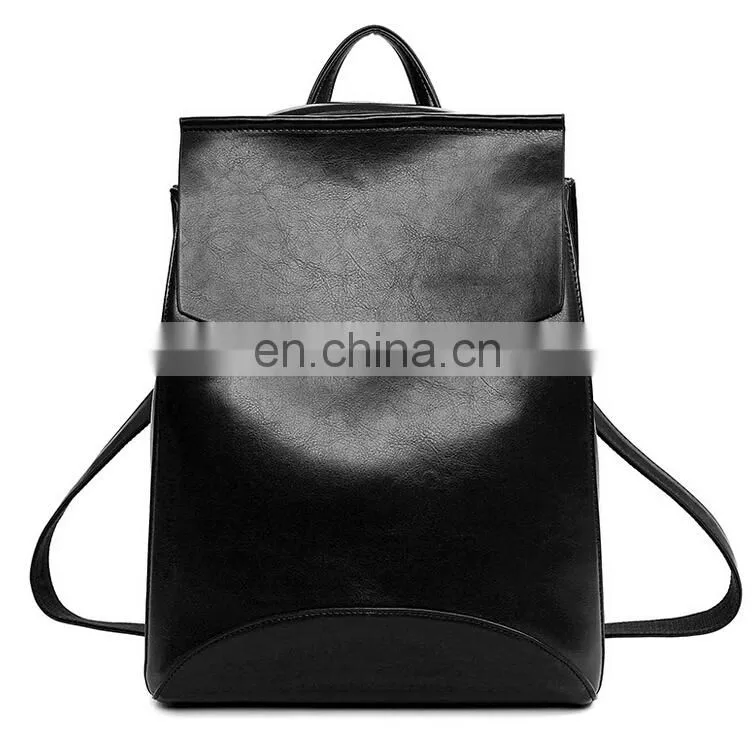 Fashion leisure backpack pu trend all-match backpack