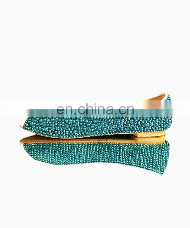 Emerald pearl bridal classic closed toe flats offer drop ship