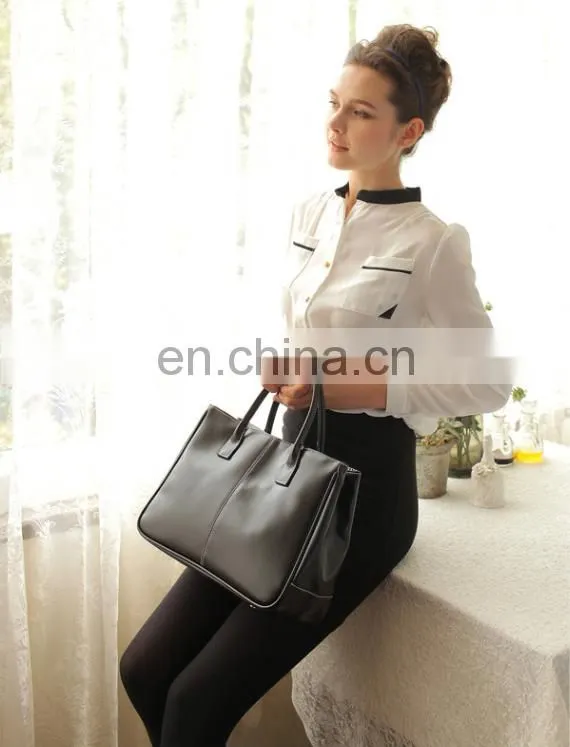 Korea Style Fashion Women PU Zipper Ladies Handbag
