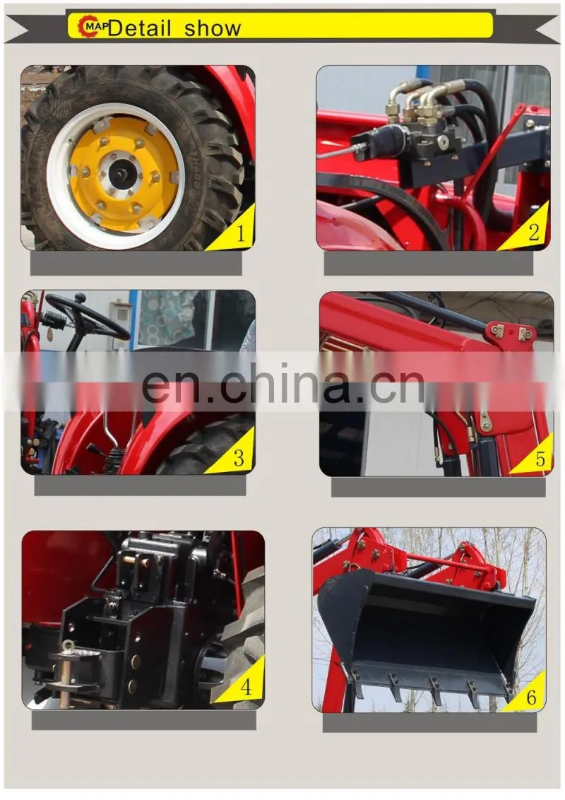 4x4 high efficiency farm tractor,four wheel farm tractor made in china