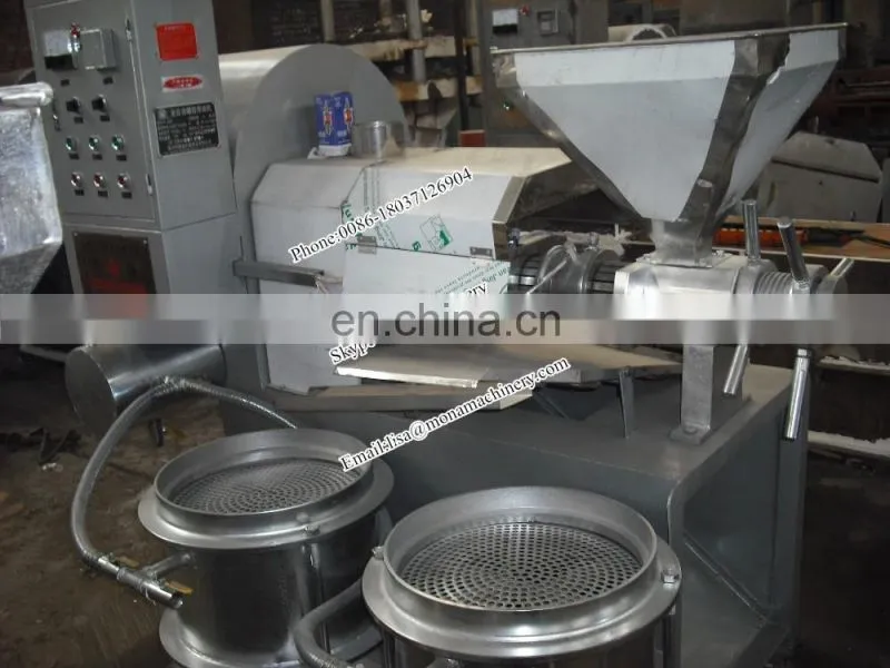 Factory Outlet rapeseed peanut oil press / automatic screw press / sesame oil-flow machine