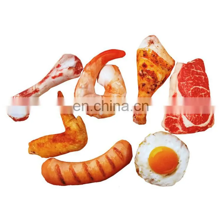 Cute Stuffed Dog Squeaky Toys Plush Vegetables Meat Chew Dog Toys