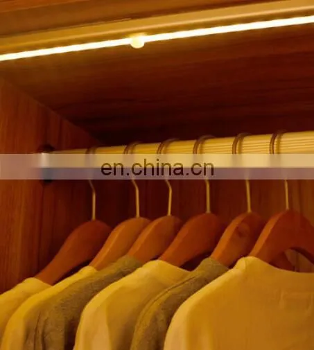 2W USB charging rechargeable motion sensor led wardrobe rail light