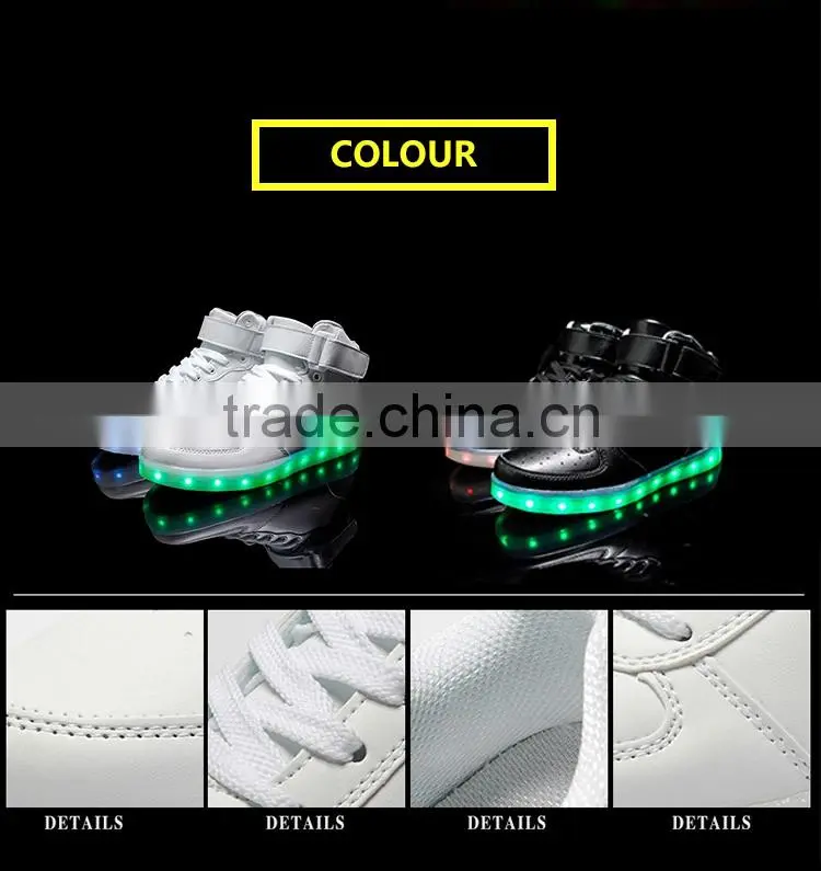 LED luminous shoes for adults and child with cheap price,USB Rechargeable Women's Led Shoes New Designs