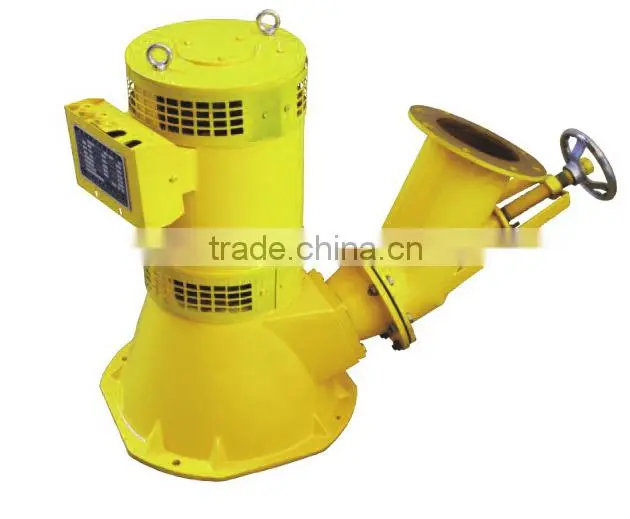 brushless excitation oblique type 40kw mini hydro turgo turbine generators for home use