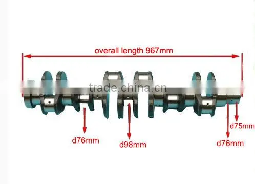 High quality 6CT forged crankshaft