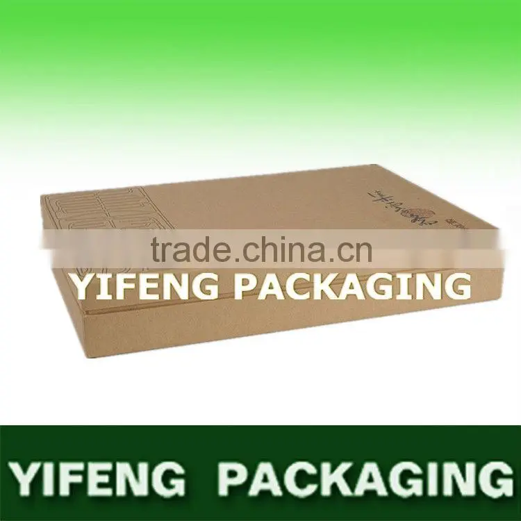 recycled brown high quality e flute kraft cardboard storage gift box set