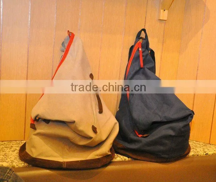korean style fashion canvas backpack for mens
