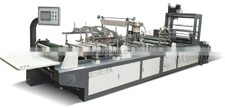 Fully Automatic Zipper Head Feeding Auto zip slef closing Ziplock EVA PP NON WOVEN PE Bag Making Machine