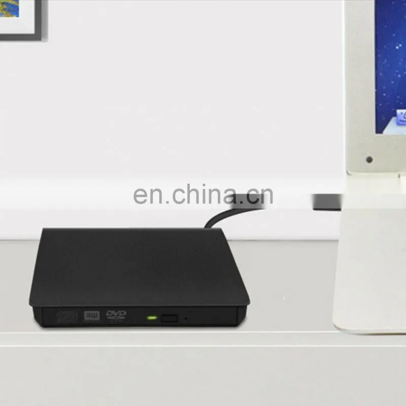 2022Slim External Optical Drive USB 2.0 DVD Combo DVD ROM Player CD-RW Burner Writer Plug and Play For Macbook Laptop Desktop PC