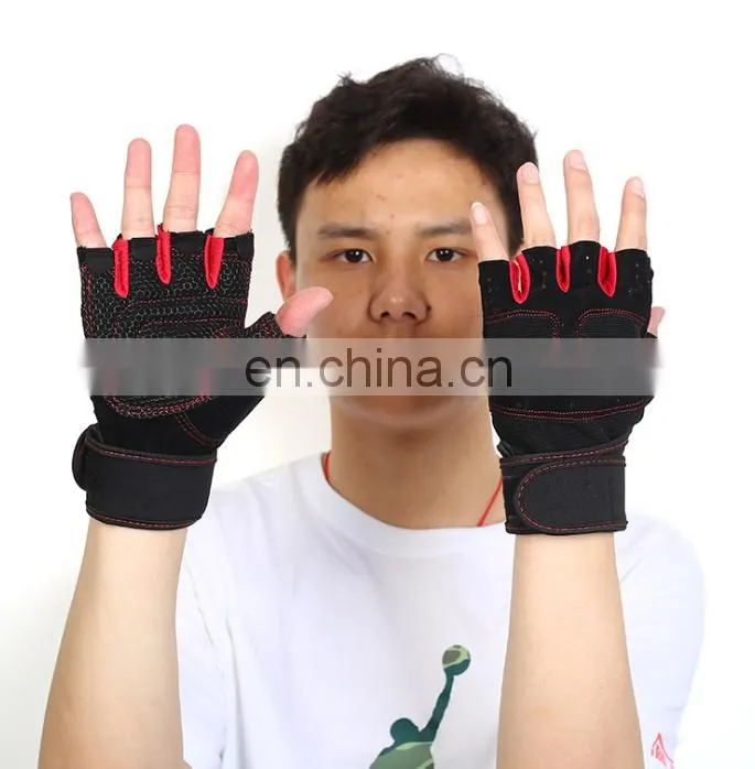 Neoprene bodybuilding sport fitness gloves exercise training gym gloves for men women