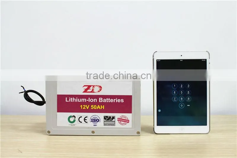 Lithium ion battery 12v 50ah for solar light