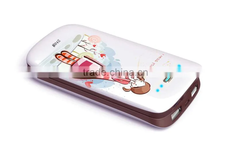 2015 Newest Coming Power Bank 7400mah mobile power supply GP-001
