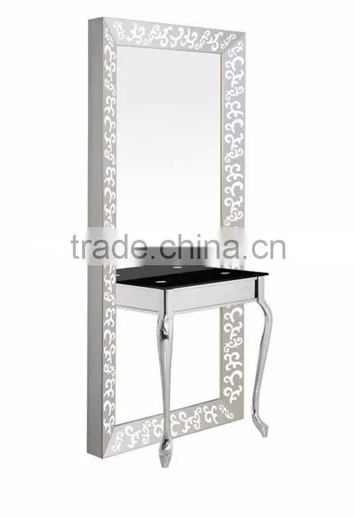 Beiqi Luxury Makeup Mirror Frame Mirror Station Used Barber Shop Salon Furniture