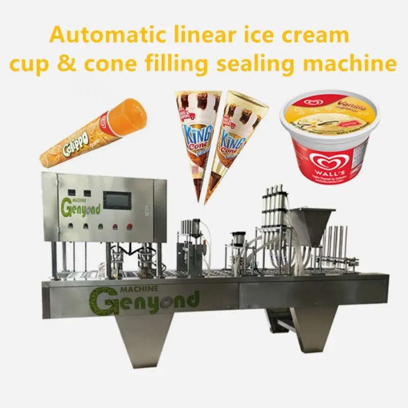 continuous freezer Small Soft Cone Ice Cream Making Filling Machine Gelato Ice Cream Maker Machine Ice-cream Helado Suave Extruder Machine Cone cup filling