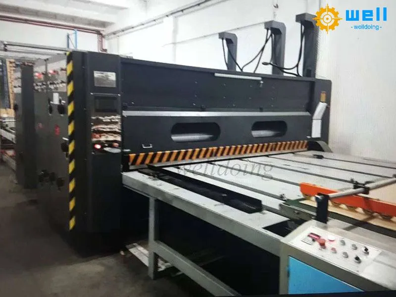 semi-automatic printing slotting die cutting machine