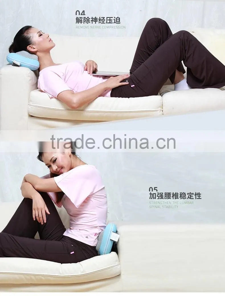 new design kneadind shiatsu massage pillow/vibration neck massage pillow with CE,RoHs certified for home/car/office