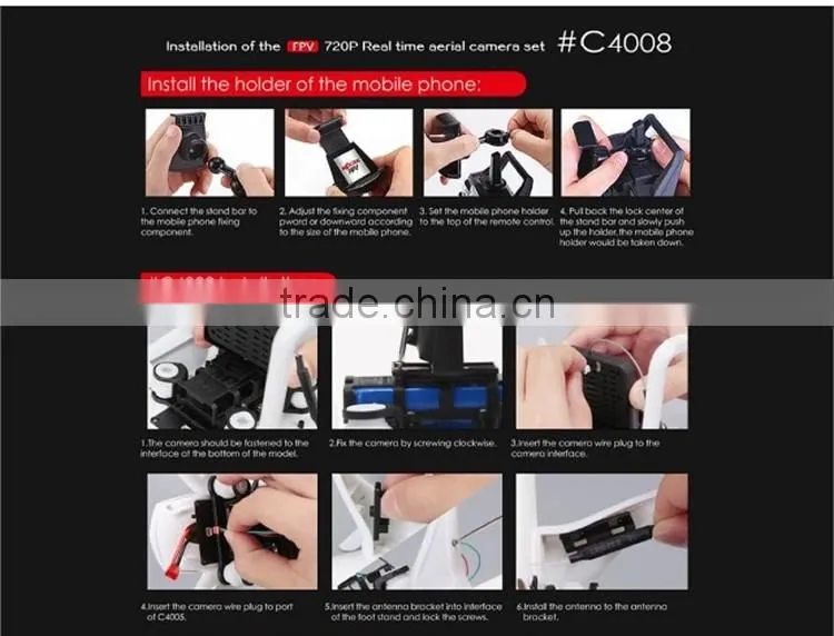 drone manufacturer MJX X101 wifi camera C4008 drone parts