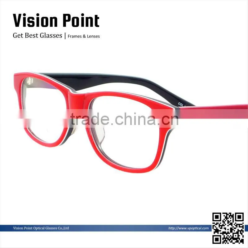 classic big full rim acetate eyeglasses frames for fashion women