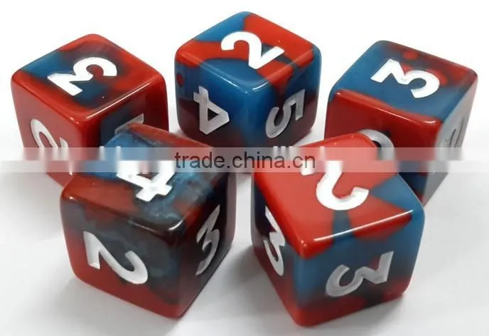 High quality plastic custom made dice