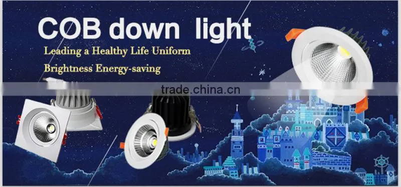 Square 10W 15W 20W Down light led COB recessed mount square round Epistar Chip WW NW CW