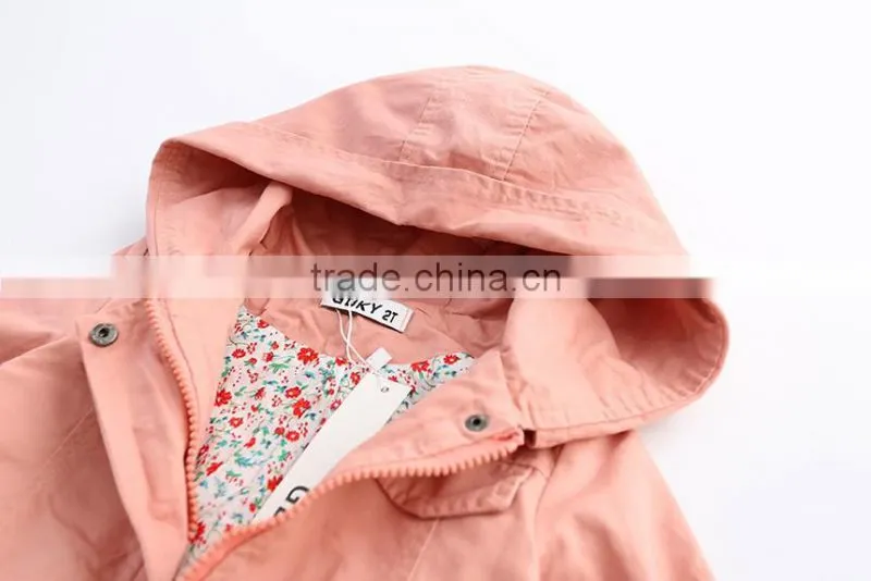 wholesale children's boutique clothing kids coats high quality floral cotton girls winter coat