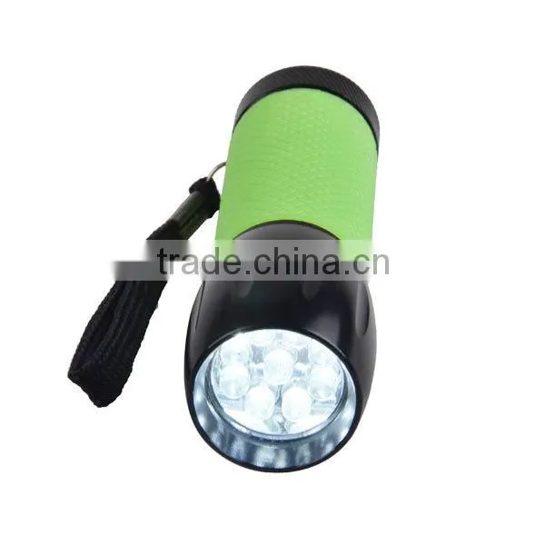 9LEDs Aluminum Torch Light Glow in the Dark