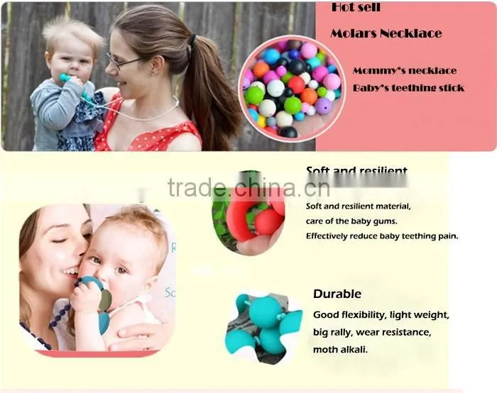 Baby Teething Necklace Baby molar Necklace kids chunky necklace