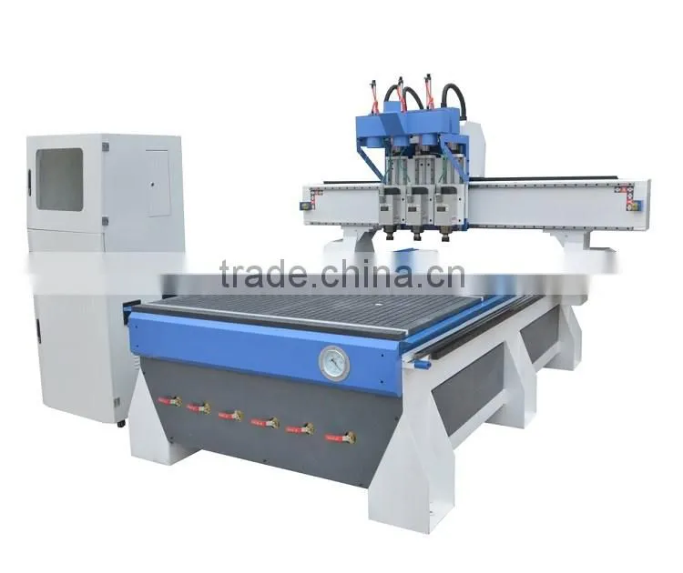 China air cooling spindle wood carving multi head cnc router for door making