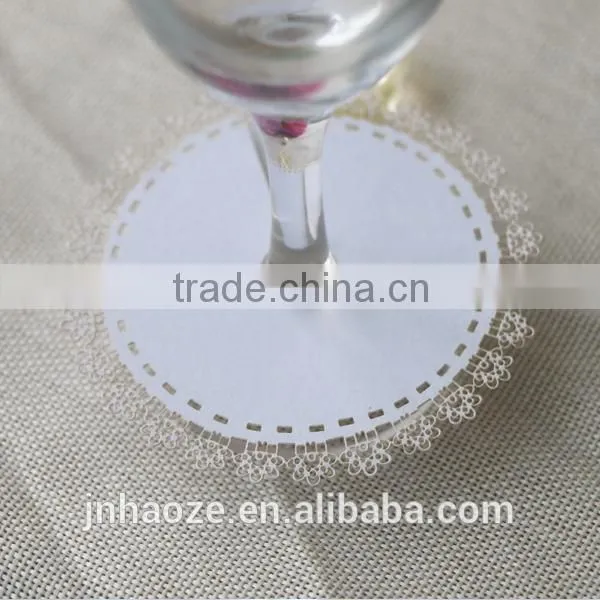 Wedding Party Decoration Place Card on the Bottom of Wine Glass WC-1