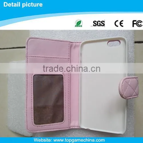 Leather smart folio case for iphone 6 Flip leather case
