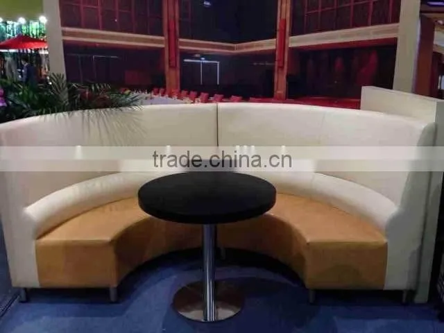 double side modern leather Restaurant Bench