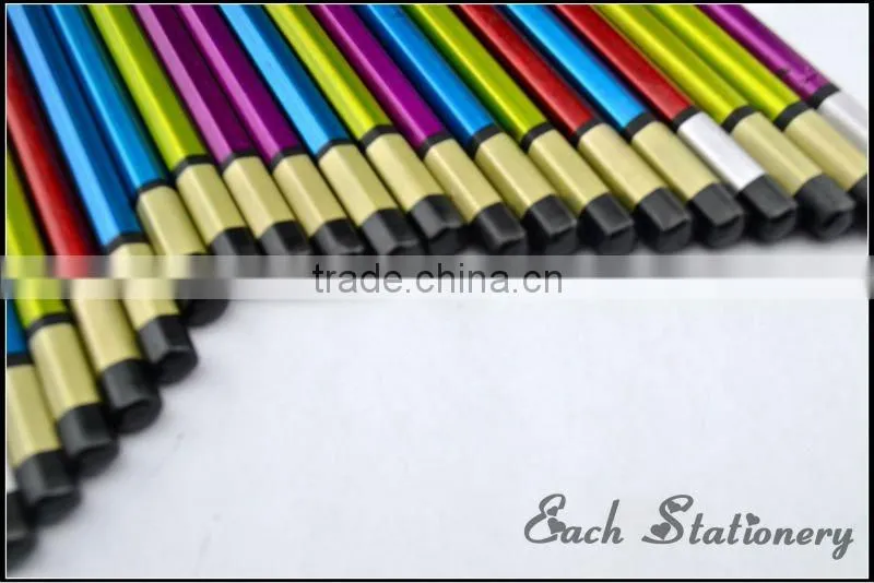 7" HB mentalic wooden pencil with top tip
