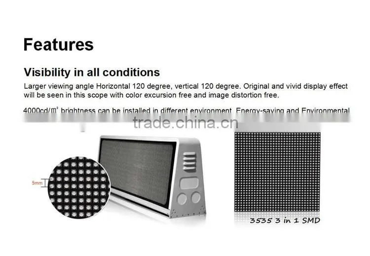 Outdoor P5 full color Taxi led display gsm