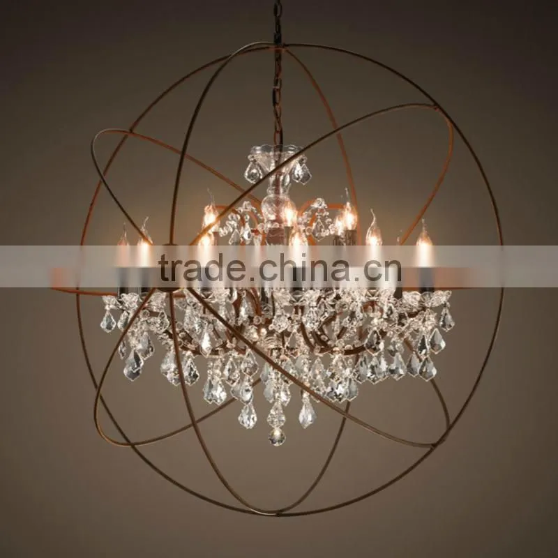 China iron candle village pendant light