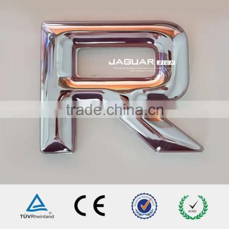 yellow lighting large decorative vaccum forming plactic letter